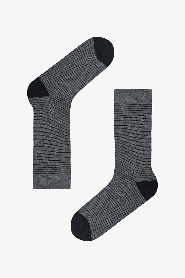 Gray Legends Man Polka Dot Patterned 3-Pack Socket Socks - 2