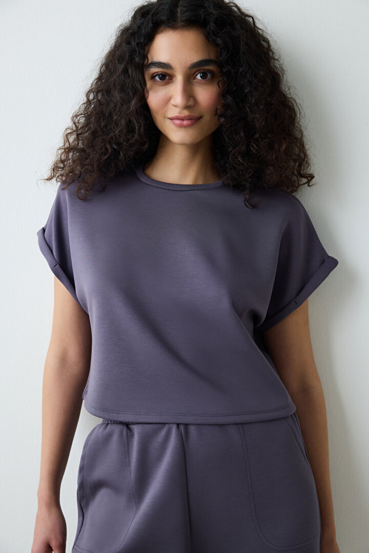 Silky Feel Grey Tshirt - 2