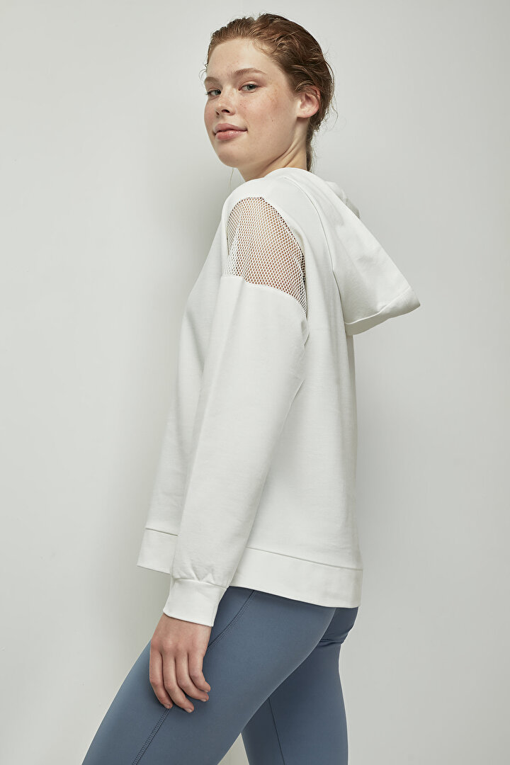 Shoulder Detailed Hoodie - 4