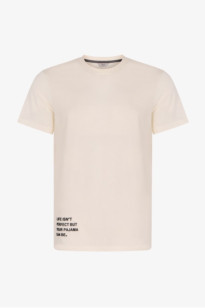 Erkek Text Mode Pantolon Kısa Kollu Pijama Takımı - 2