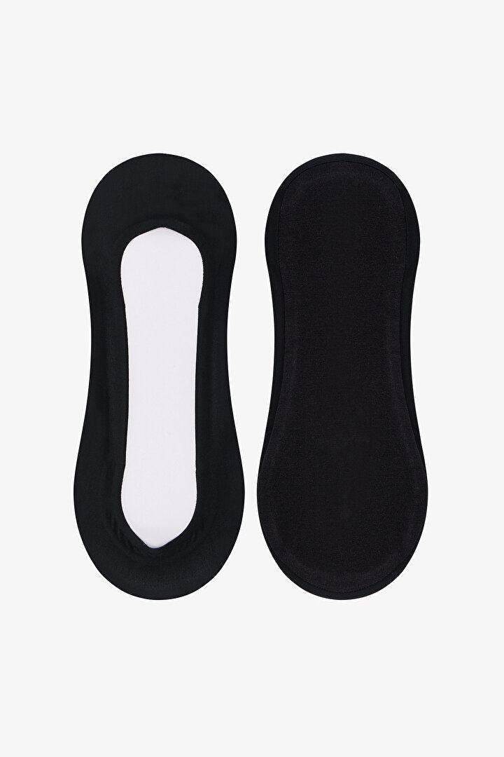 Lazer Kesim Görünmez Kaydırmaz Tutuşlu Babet Çorap - 1