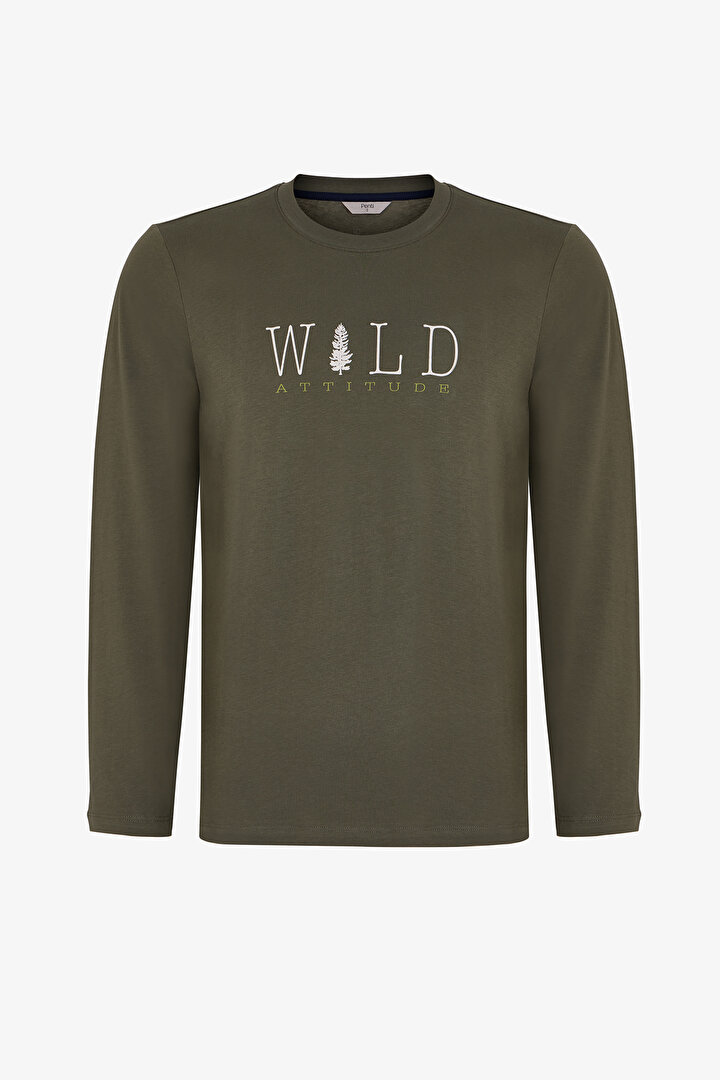 Erkek Wild Attitude Ekoseli Pantolon Uzun Kollu Pijama Takımı - 2