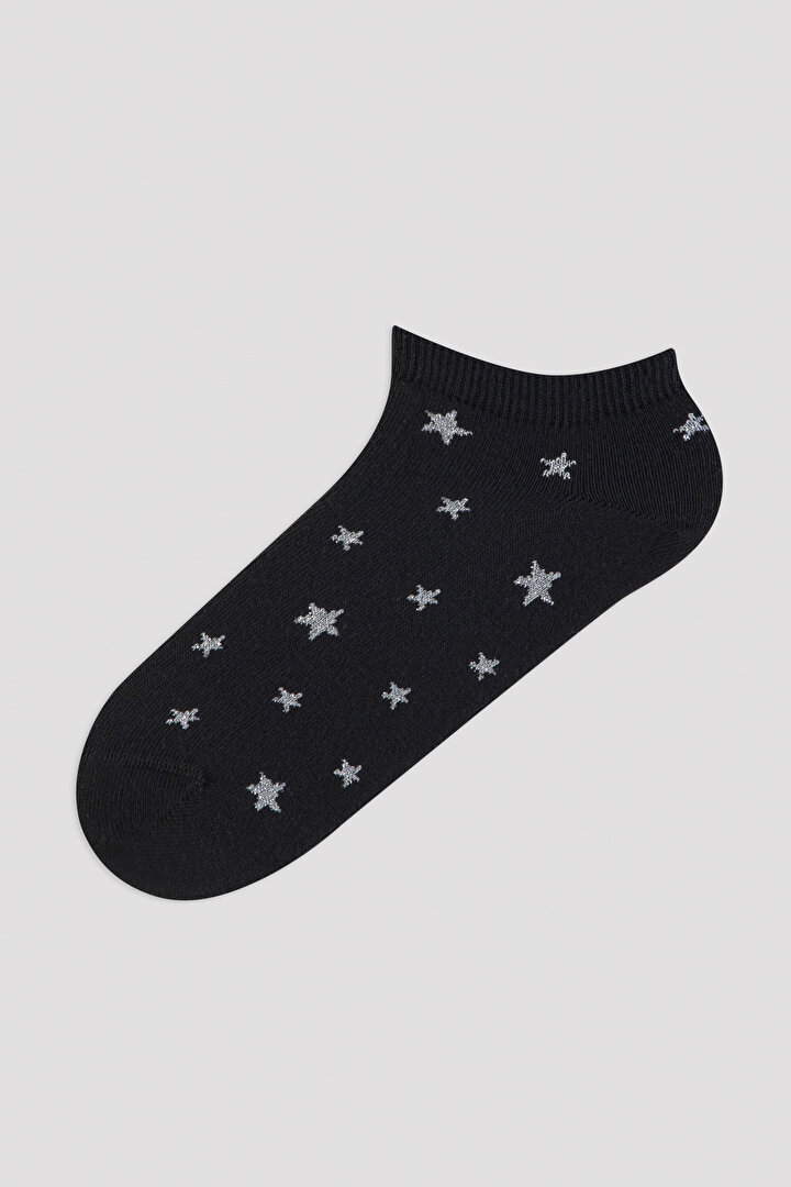 Lurex Stripe Dot 3in1 Liner Socks - 2