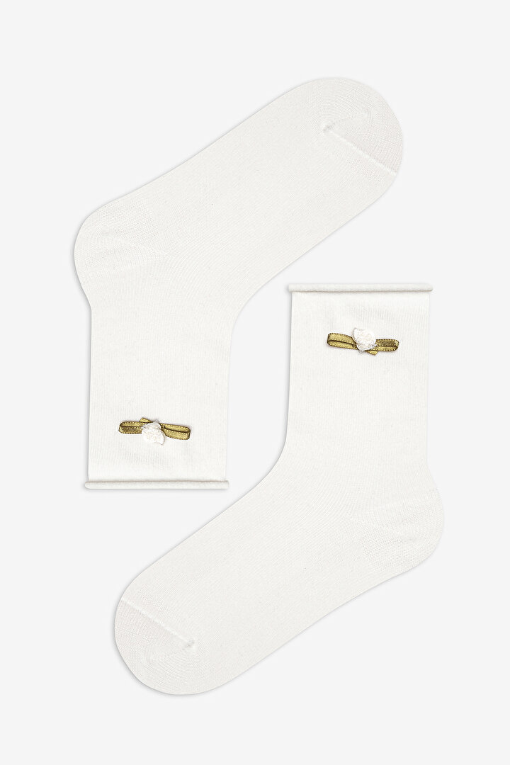 Girls Vintage Rose 2in1 Socket Socks - 3