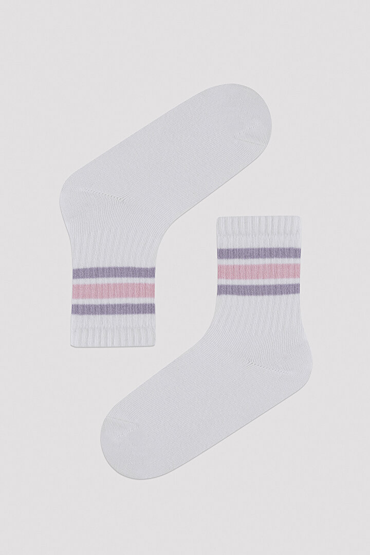 Girl Stripe Detailed 2 in 1 Tennis Socket - 2
