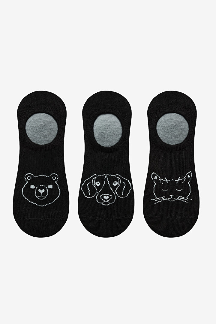 Animal Black 3in1 Sneaker Socks - 2