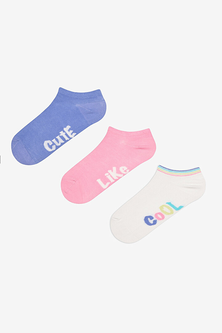 Cool 3in1 Blue Pink Liner Socks - 1