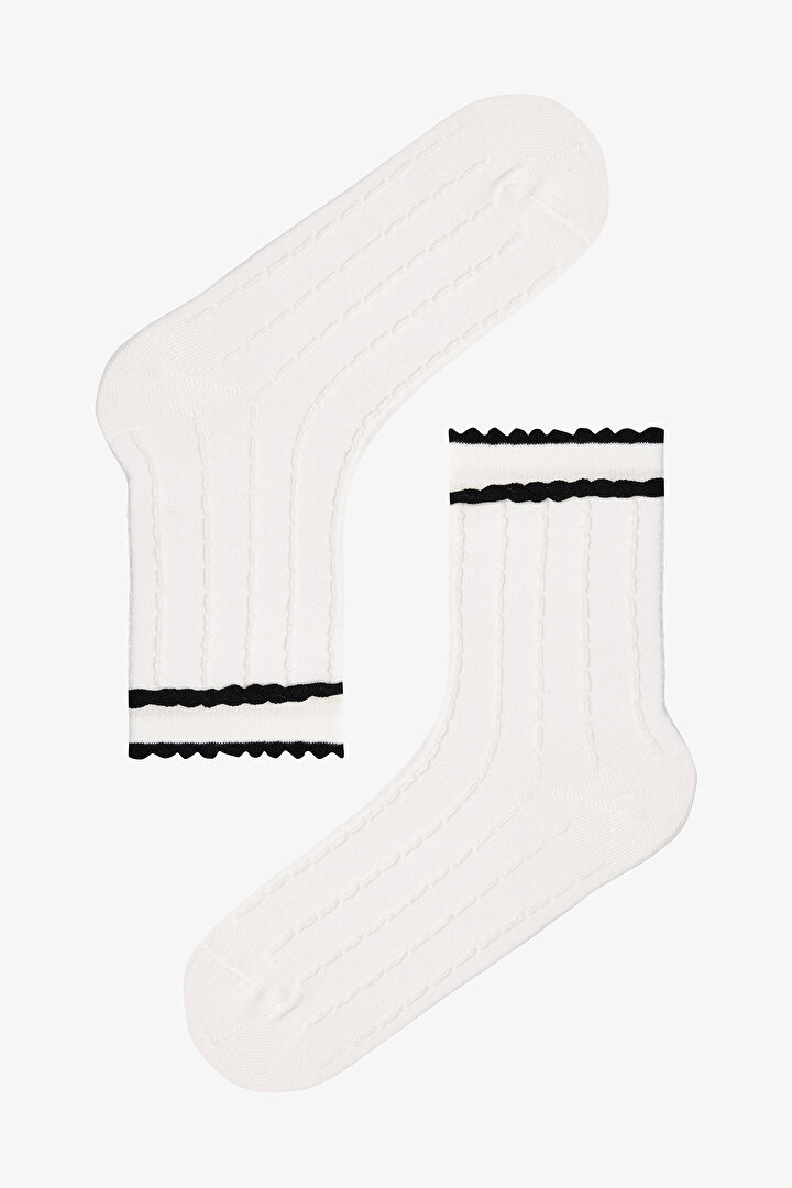 2 Pairs of Cotton Ruffle Socket Socks - 2