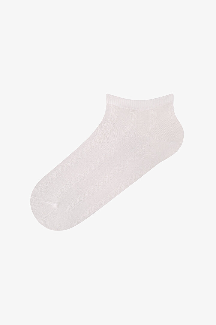 Grey Soft Clouded Jakarlı 5 Pack Liner Socks - 2