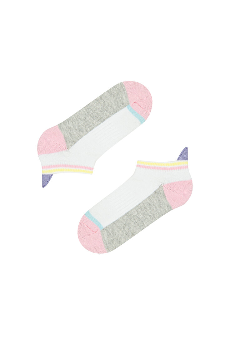 Girls G Soft Stripe 2In1 Liner Socks - 2