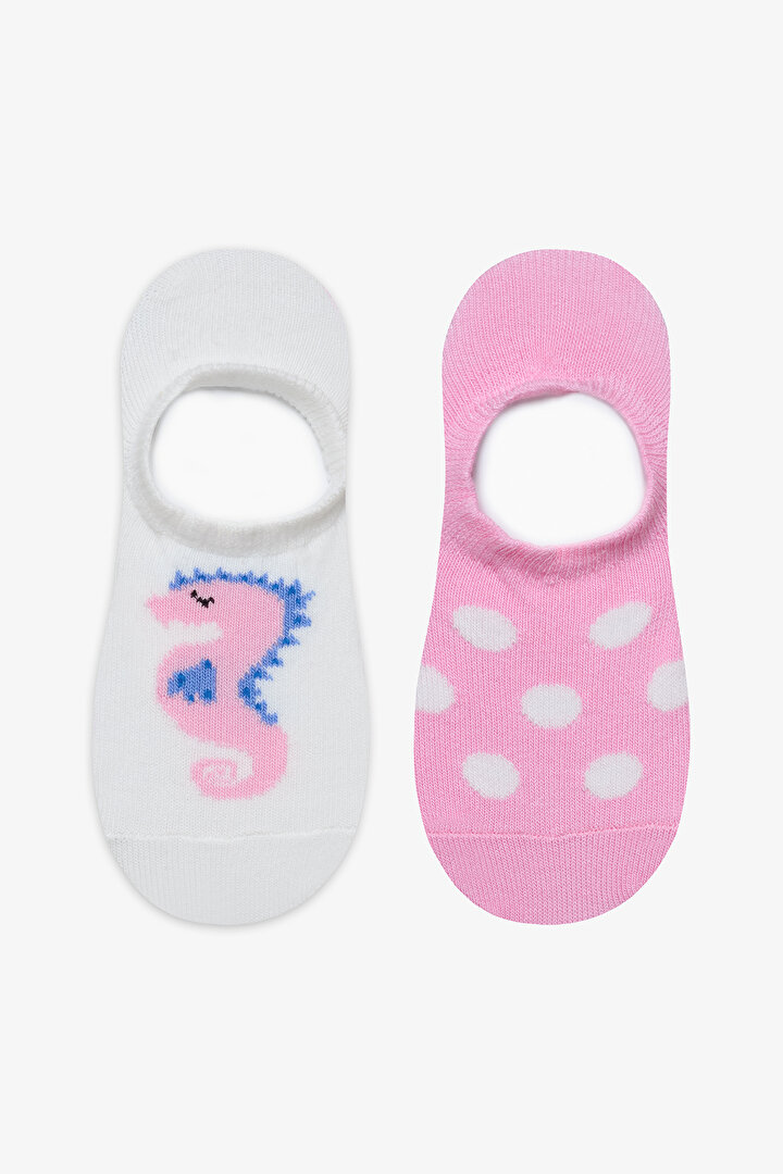 Girls Seahorse Dot 2in1 Multi Colour Suba Socks - 1