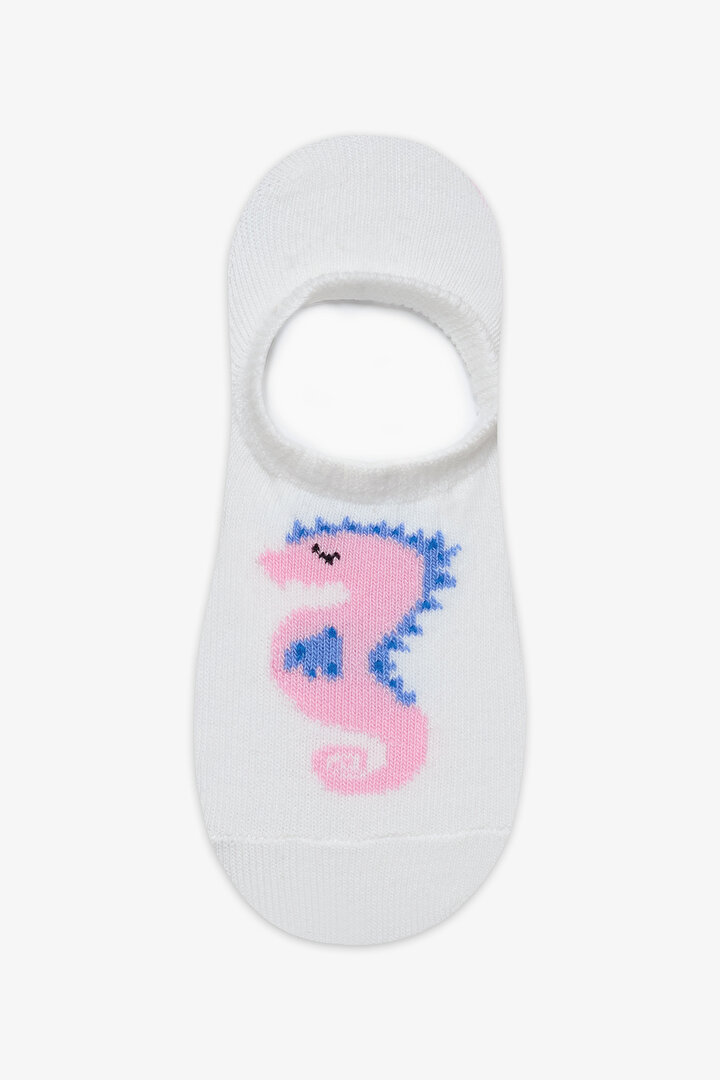 Girls Seahorse Dot 2in1 Multi Colour Suba Socks - 2