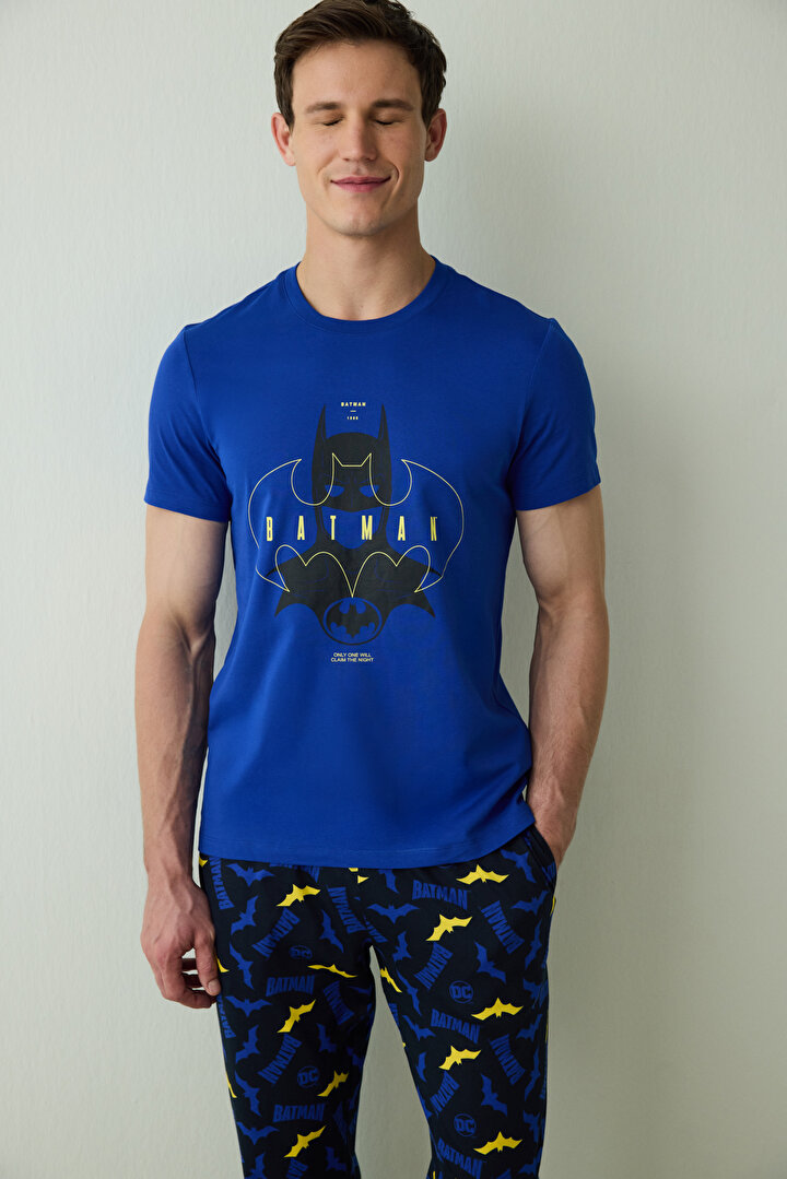 Erkek Batman Sloganlı Pijama Takımı - 2