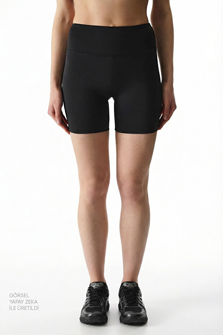 Black High-Waisted Hot Pants - 2