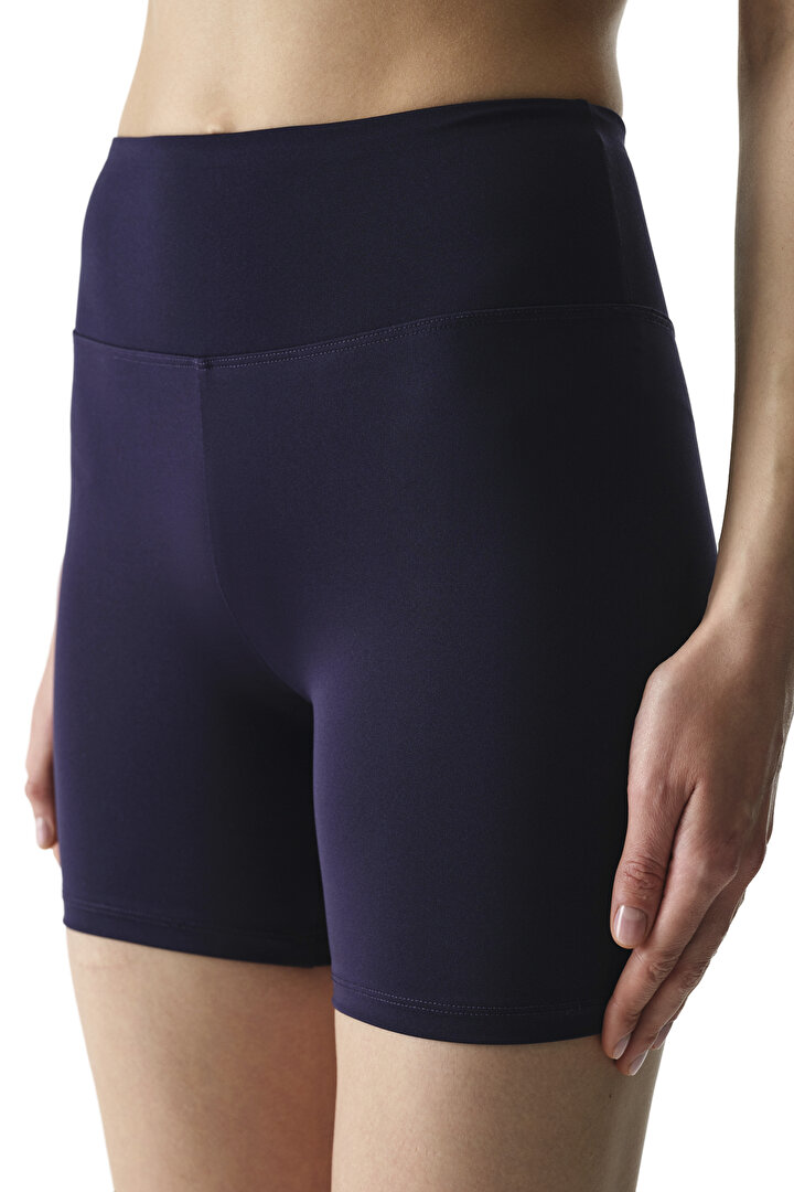 Navy High-Waisted Shorts - 2