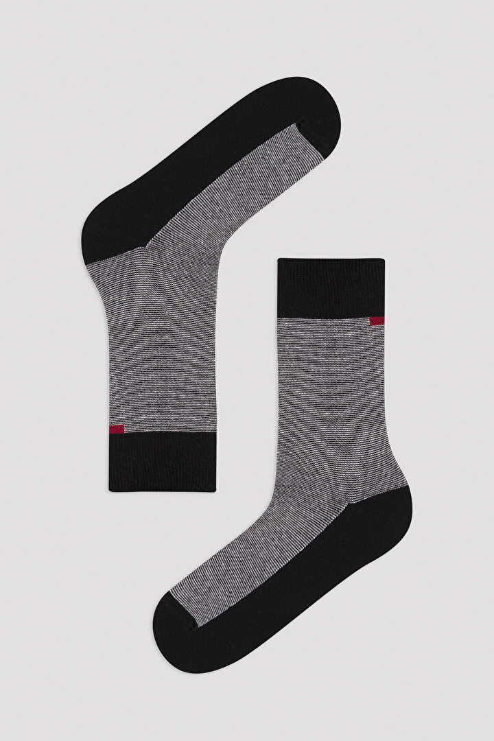 Man Classico 5in1 Black-Grey Socks - 2