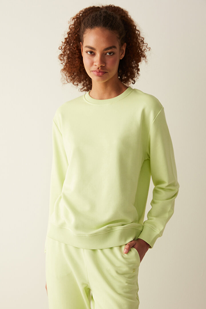 Oversize Active Green Sweatshirt - 1