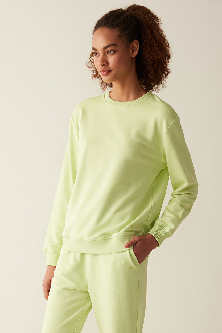 Oversize Active Green Sweatshirt - 2
