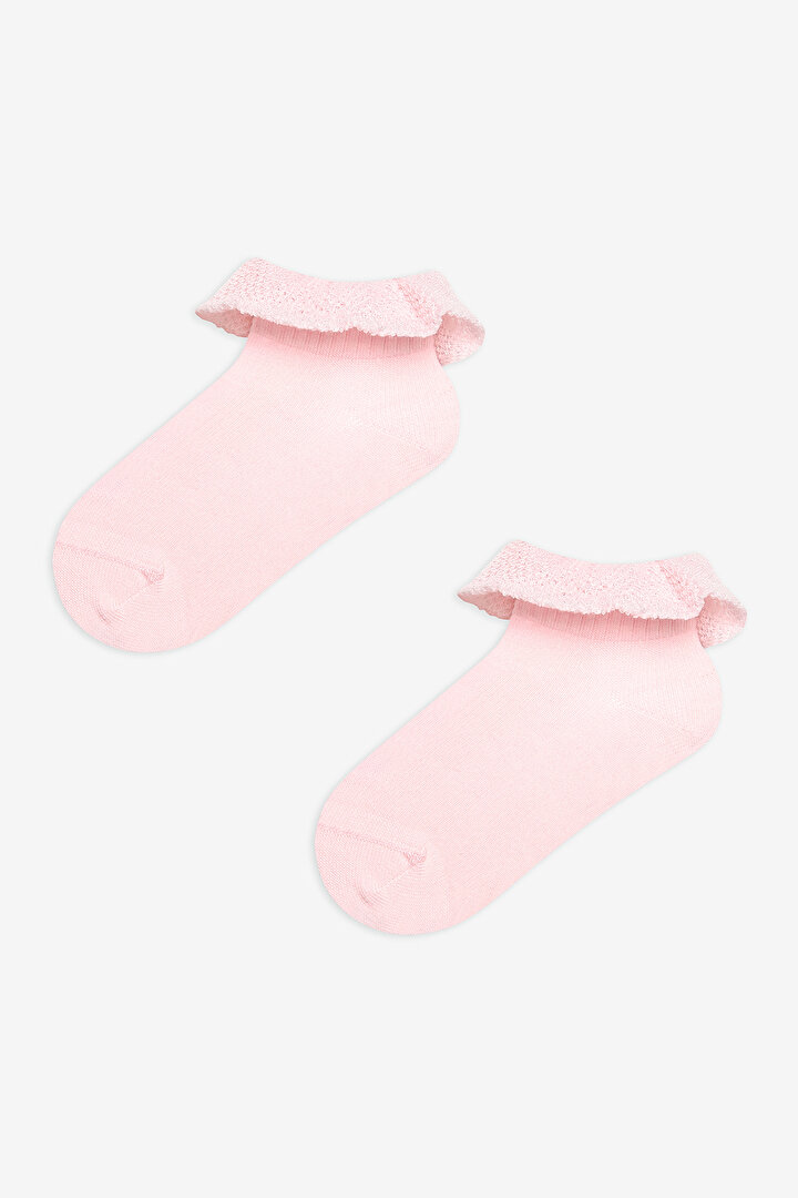 Kız Çocuk Sweet Frill Patik Çorap - 1