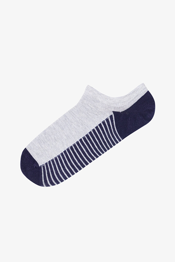 Erkek Fisher 3lü Çok Renkli Sneaker Çorap - 2