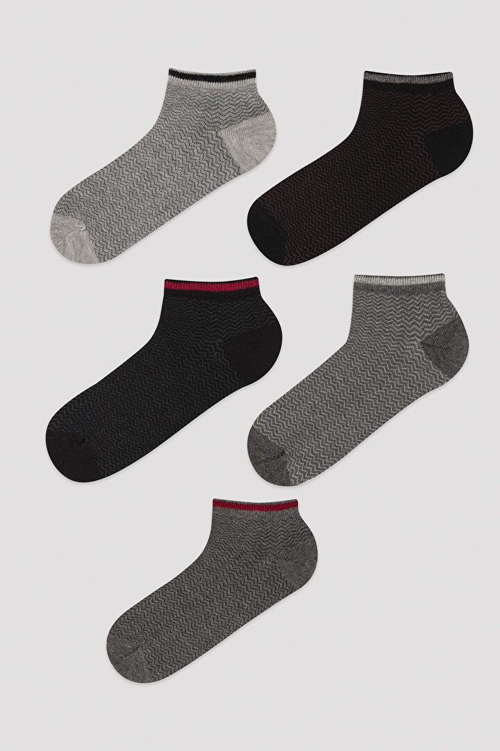 Man Herringbone 5in1 Liner Socks - 1