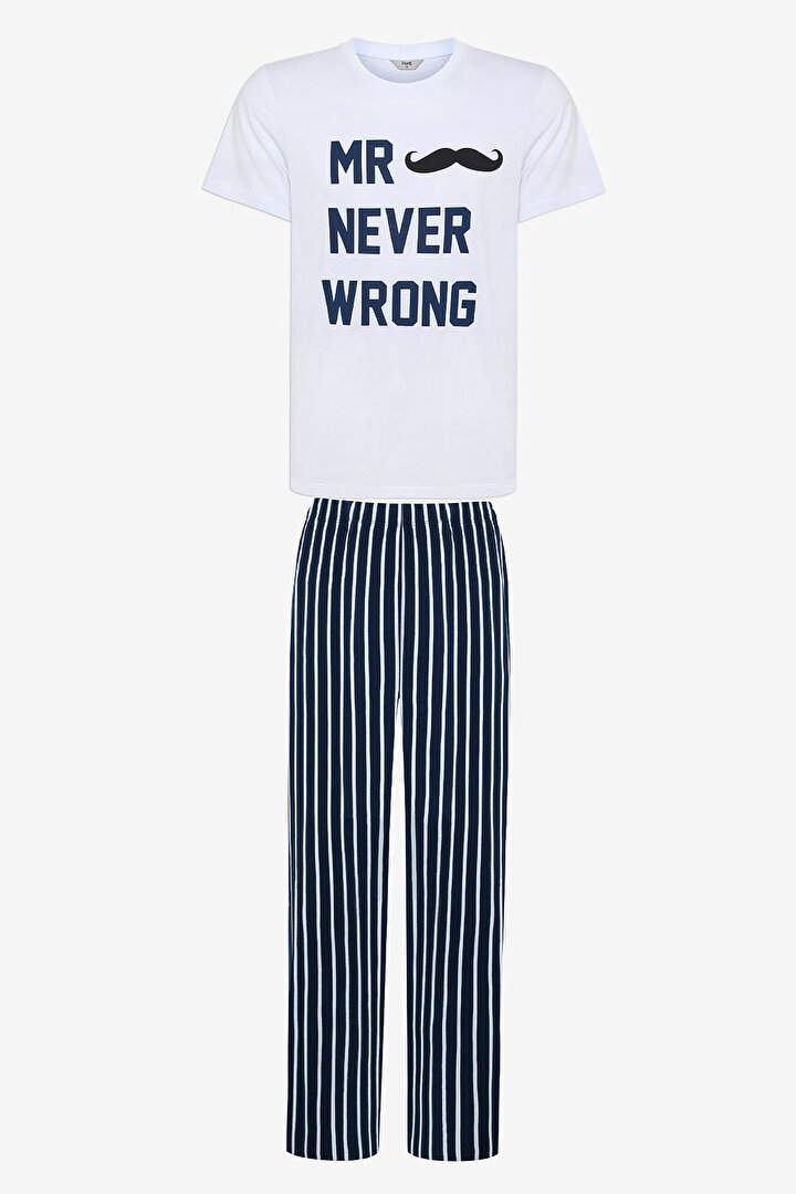 Never Wrong Pantolon Çok Renkli Pijama Takımı - 1