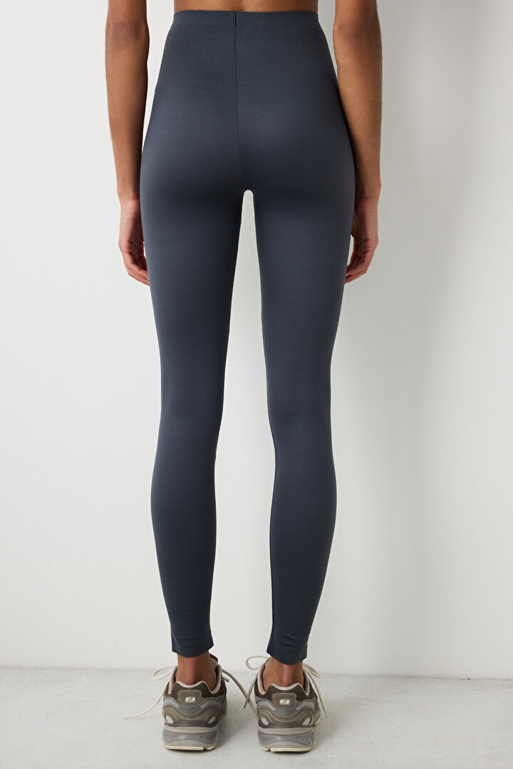 Siyah Yüksek Bel Miracle Fit Tayt - 3