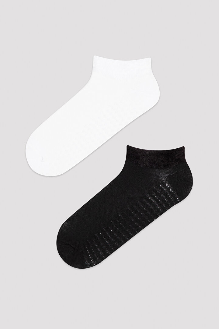 Lovers Black White 2in1 Socks - 1