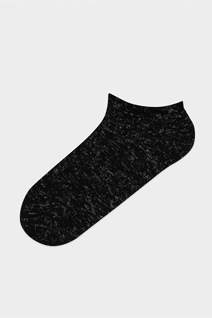 Siyah Black Kırçıl 4lü Patik Çorap - 2