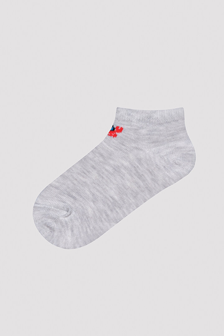 Erkek Çocuk Shark Çok Renkli 3lü Patik Çorap - 3