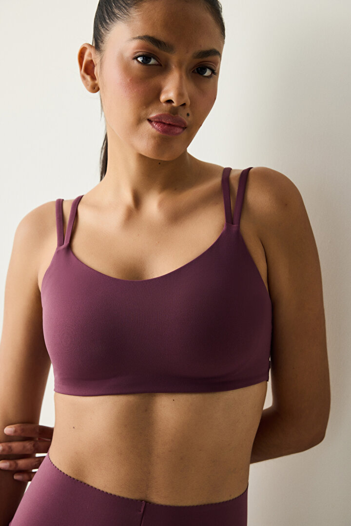 Back Cut Out Sports Bra - 2