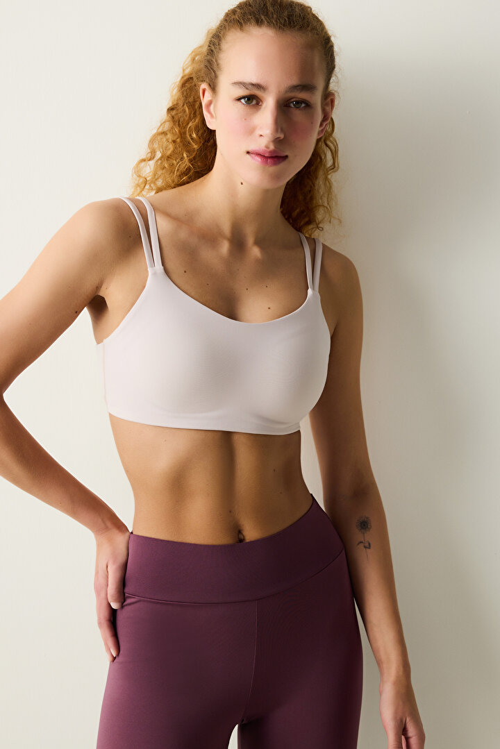 Back Cut Out Sports Bra - 1