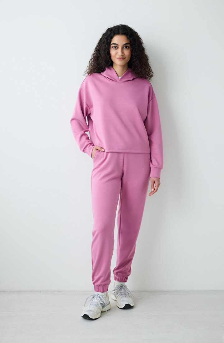 Silky Feel Rose Pink Sweatshirt - 2