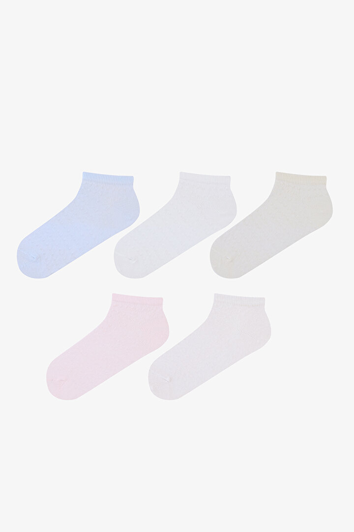 Softy Colored Pink Blue 5in1 Liner Socks - 1