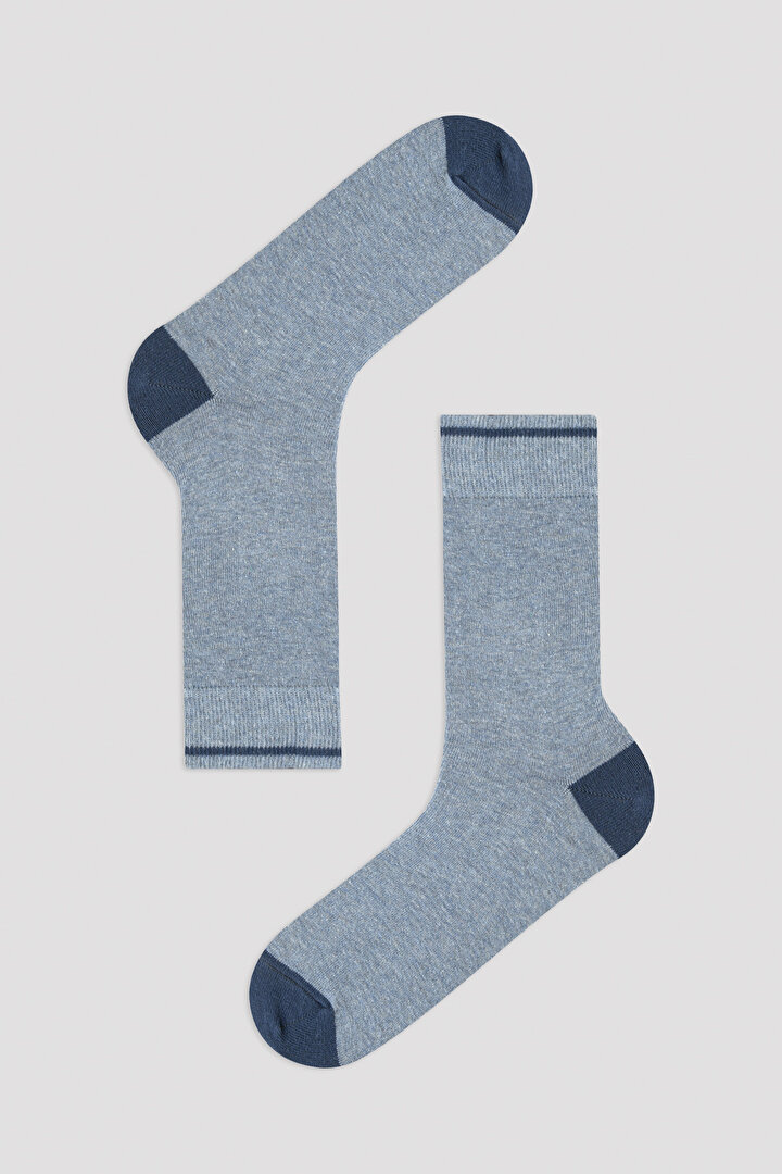Man Zigzag 3in1 Navy Socket Socks - 3