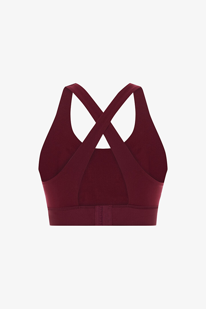 Bordo Crossline Spor Sütyeni - 2