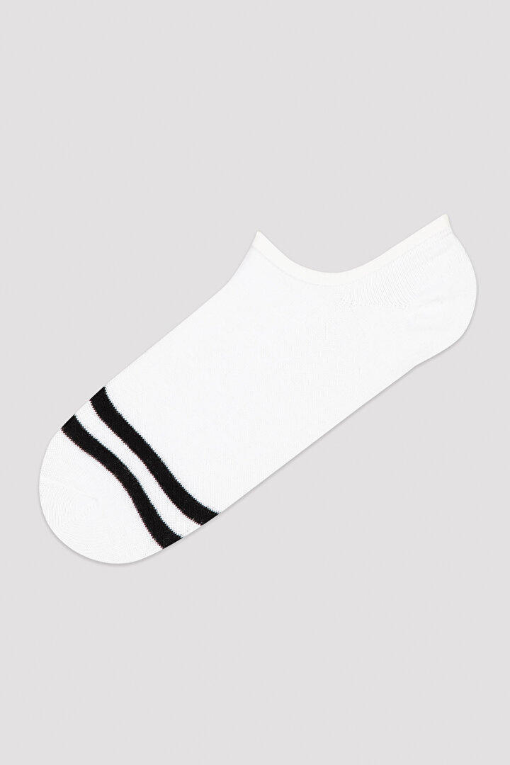 Siyah Stripe 3lü Sneaker Patik Çorap - 2