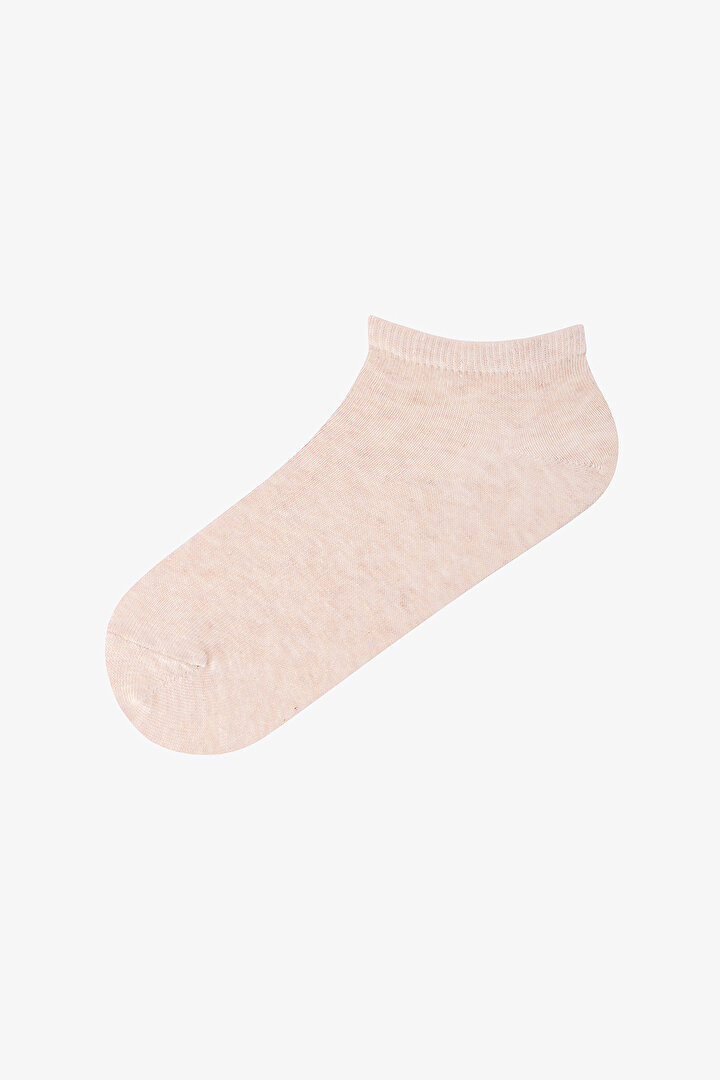 5 Çift Pamuklu Çizgili Patik Çorap - 2