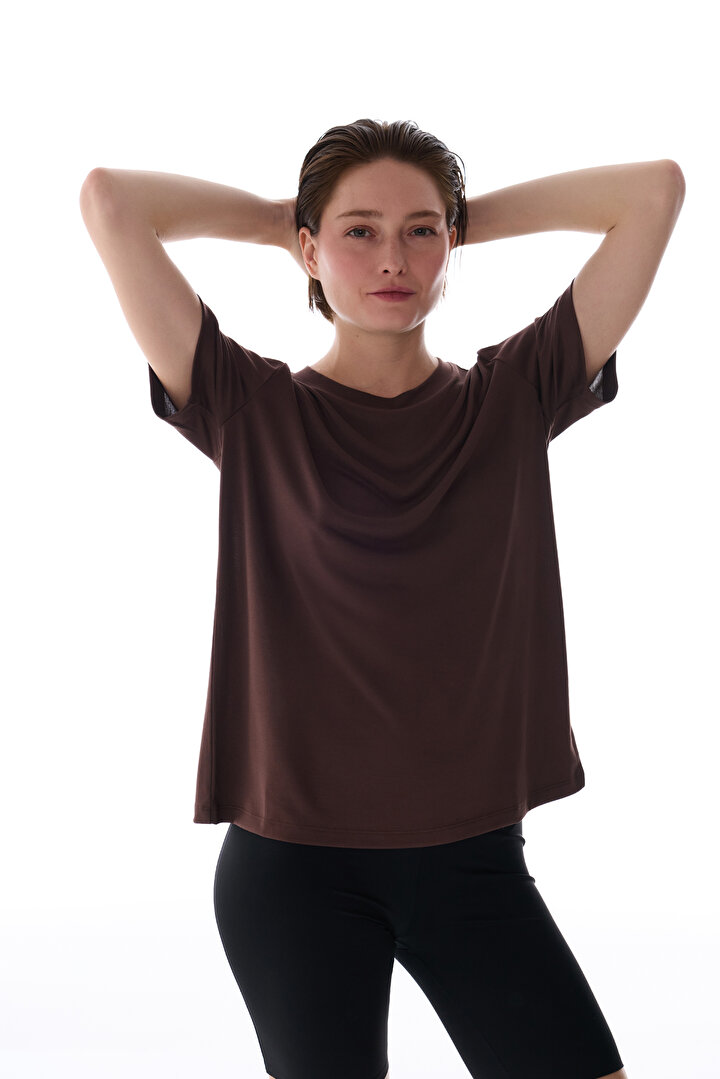 Brown Modal T Shirt - 1