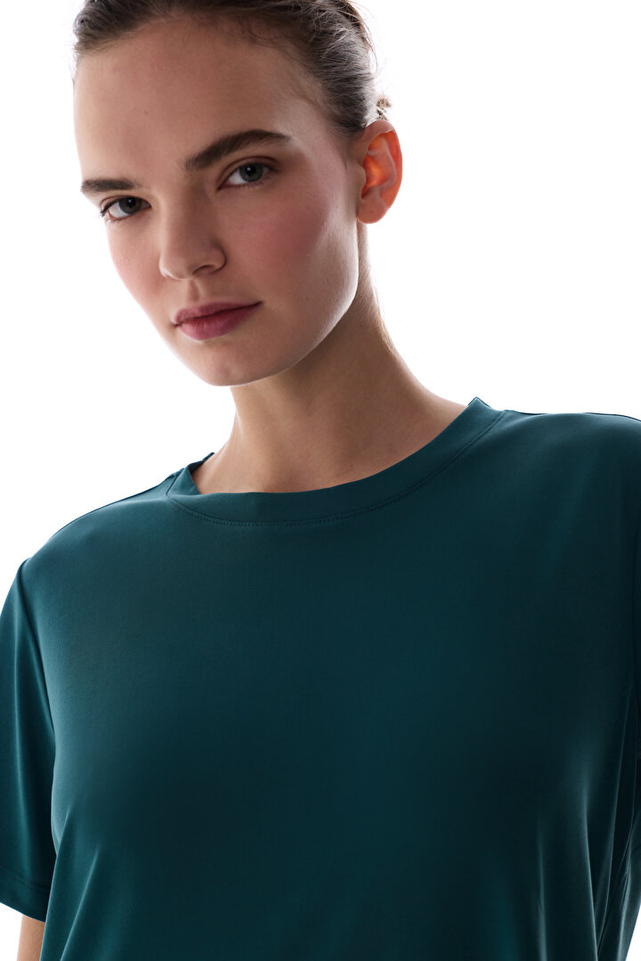 Turquoise Modal T Shirt - 2