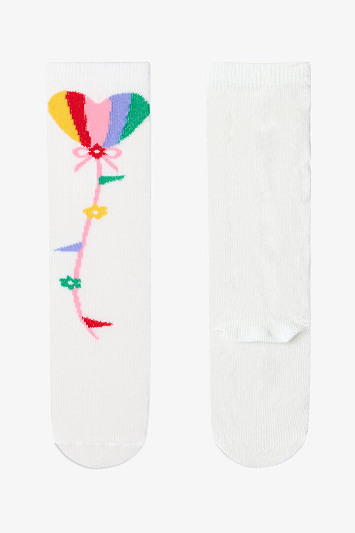 Marshmallow Girls Magician Girl Heart Patterned Pant Socks - 1