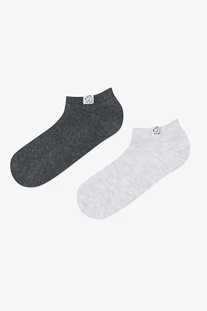 2 Pairs of Cotton Liner Dog Tag Liner Socks - 1