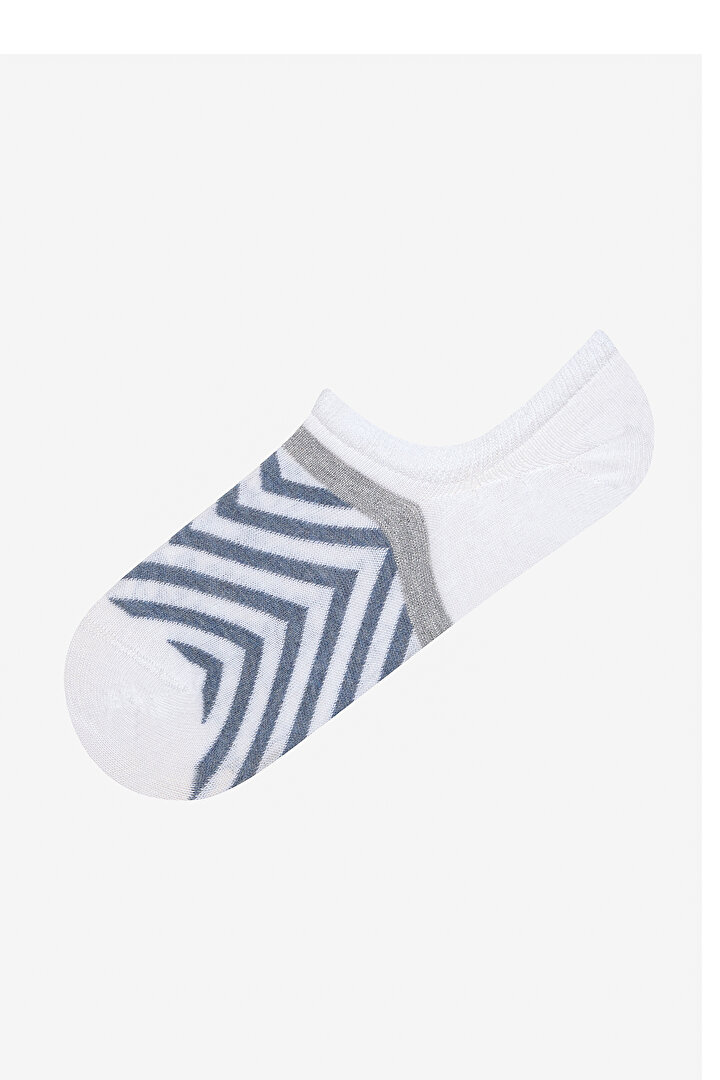 Silvery Geometric 3in1 Sneaker Socks - 2