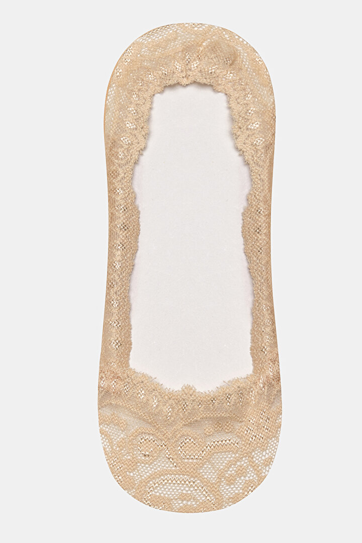 Beige Lace Suba Socks - 1