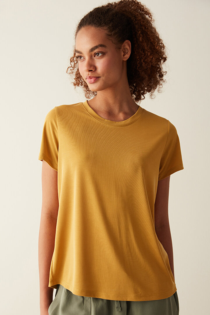 Modal Yellow T-Shirt - 1