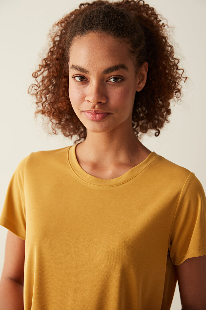 Modal Yellow T-Shirt - 2