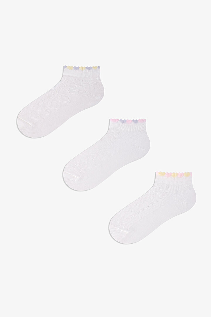 Kız Çocuk Sweetheart  3 'lü Patik Çorap - 1
