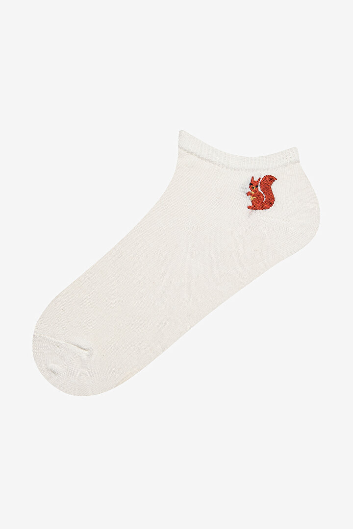 Tiny Squirrel 4in1 Green White Liner Socks - 2