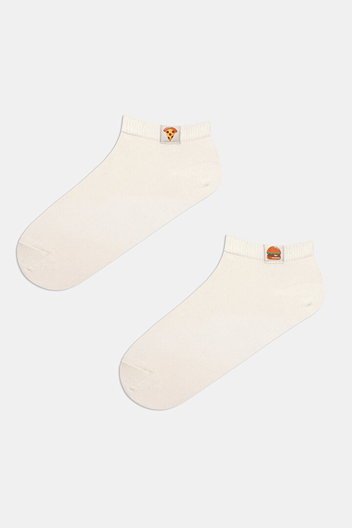 Fastfood Back 2in1 White Liner Socks - 1