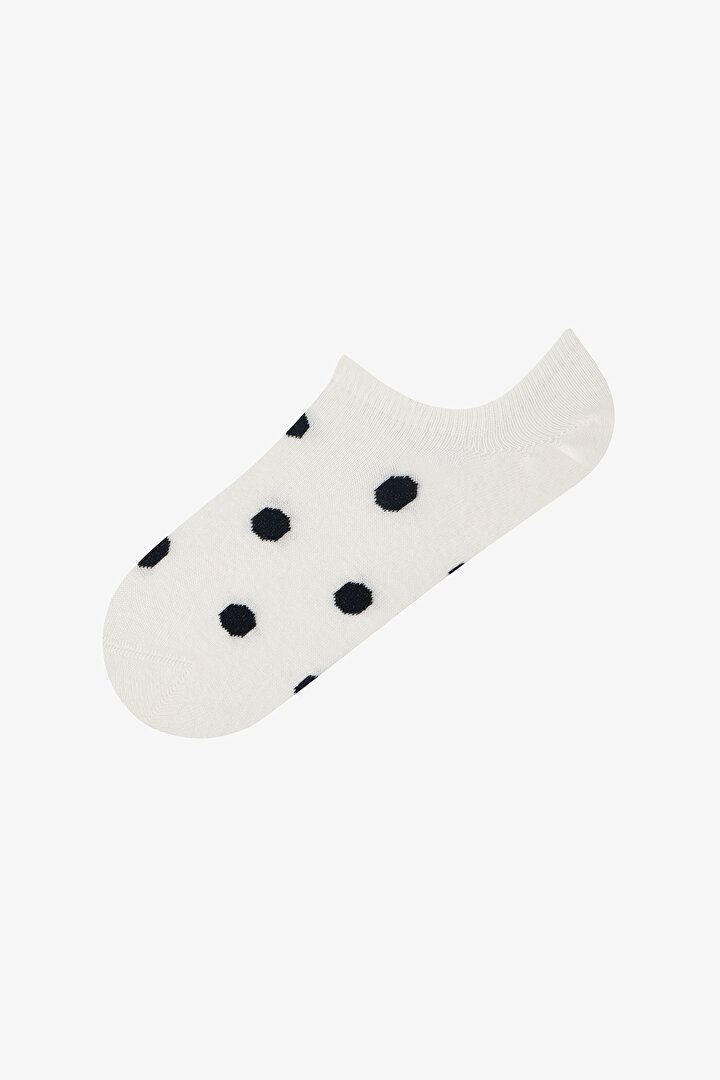 3 Pairs Seamless Toe Cotton Colorful Polka Dot Patterned Sneaker Socks - 2